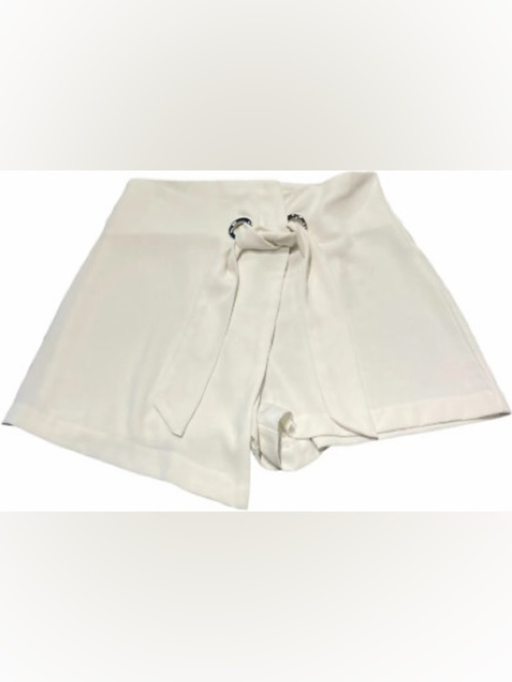 Altar'd State Cream Tie-Waist Dressy Skort